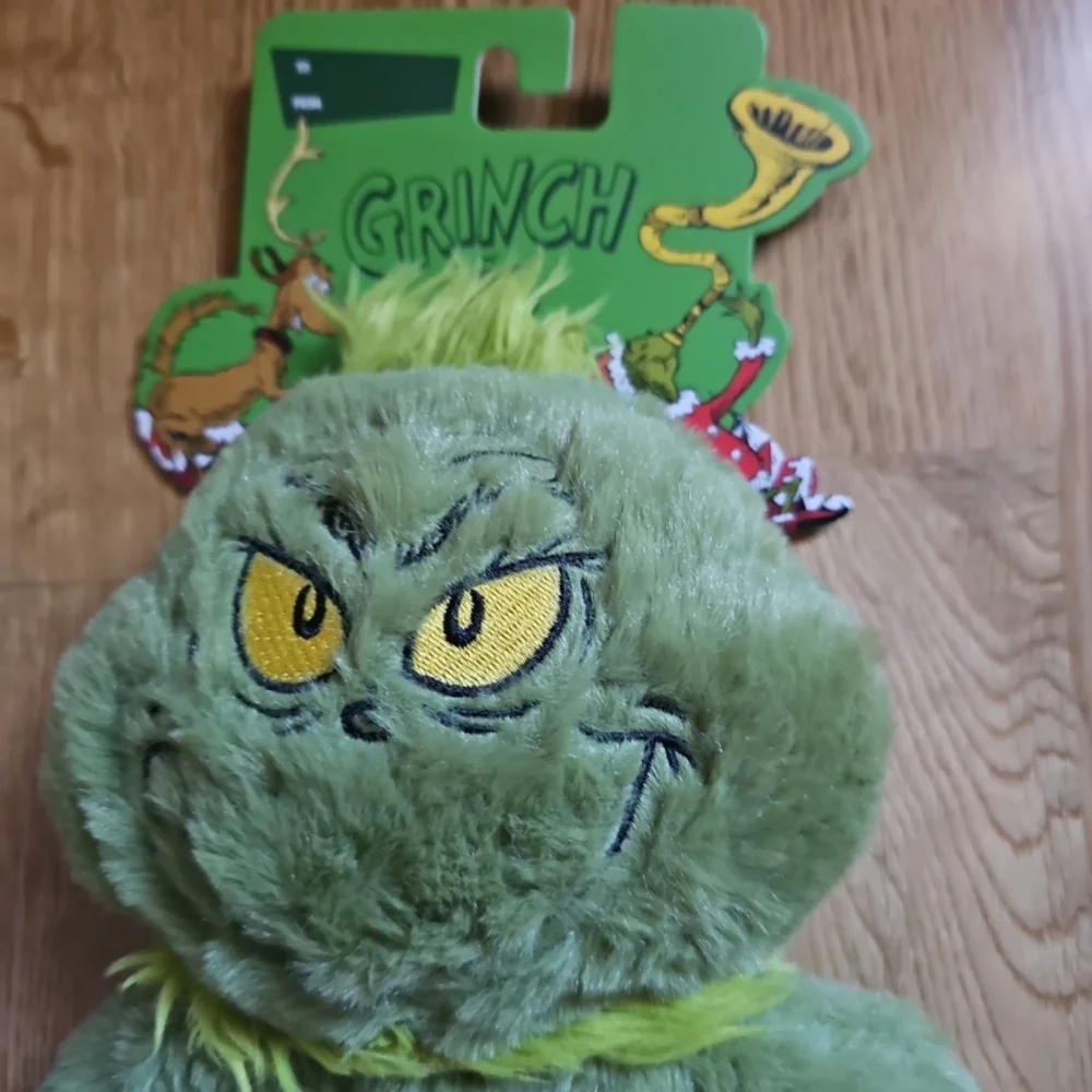 The Grinch Multi- Squeaker Crinkle Dog Toy - Green and Red NWT!